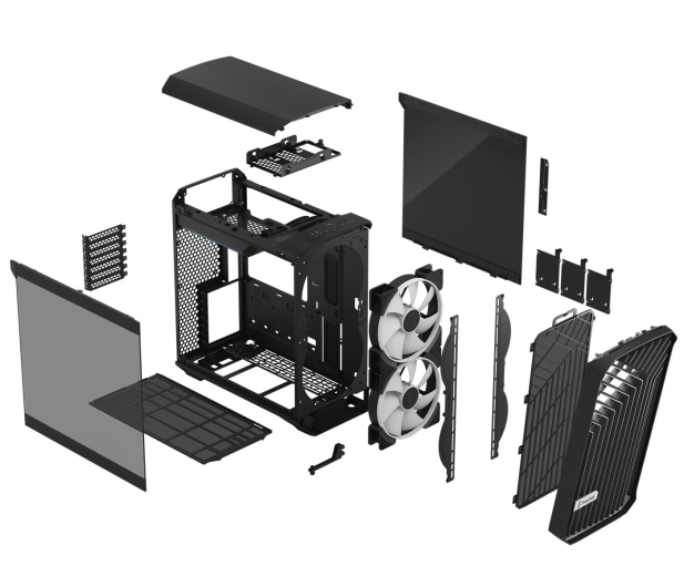 FRACTAL DESIGN Obudowa Torrent Compact RGB Black TG Light tint FD-C-TOR1C-02 - 718399 - zdjęcie 12